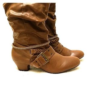 Western Style Ankle Buckle Booties